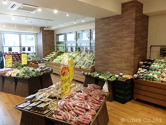 八百屋、野菜専門スーパーの施工写真
